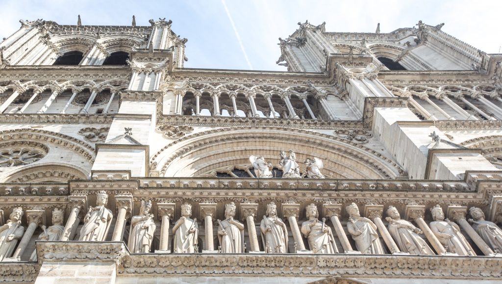 Front of the Notre Dame Cathedral